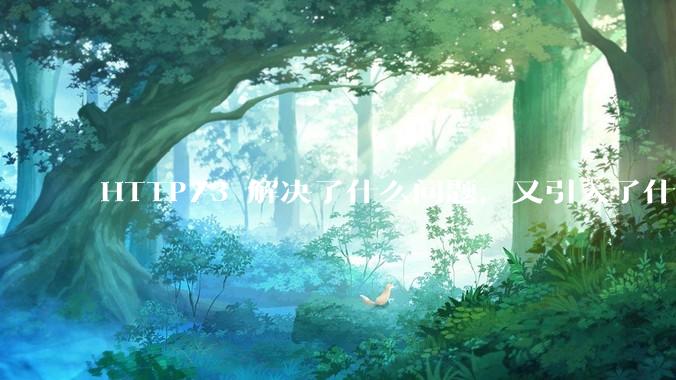 HTTP/3 解决了什么问题，又引入了什么新问题？