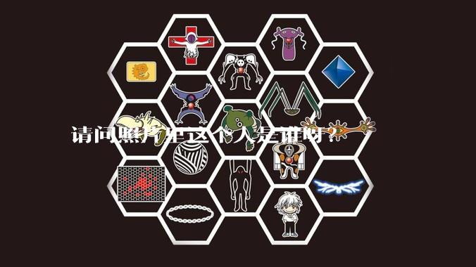 请问照片里这个人是谁呀？