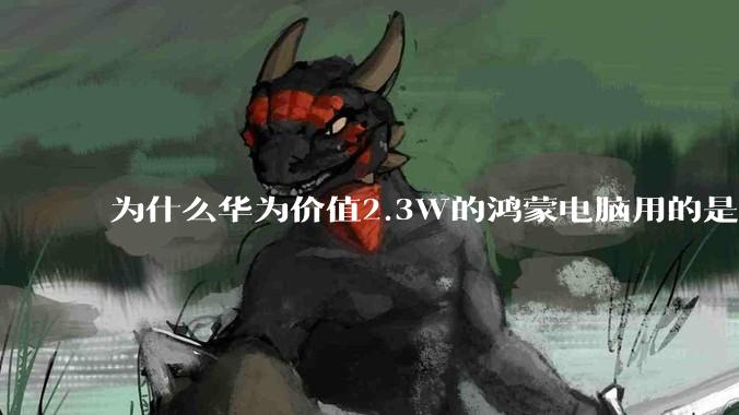 为什么华为价值2.3W的鸿蒙电脑用的是美国西数的中低固态硬盘？？